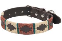 Argentine Leather Dog Collar Rustic Brown
