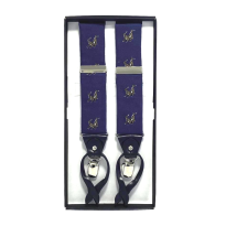 Silk and Leather Luxury Braces Rampant Hare
