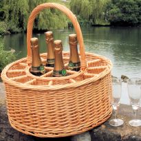 Celebration Champagne Basket with 12 free glasses