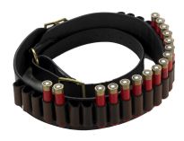 Havana Brown Adjustable Leather Cartridge Belt .410