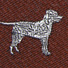 Hand-Made Woven Silk and Wool Tie Dog
